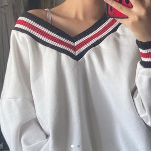 White Forever 21 Oversized Sweater
